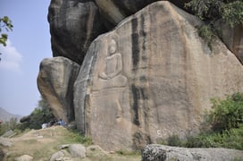Buddhist rock heritage in Swat, Pakistan. 